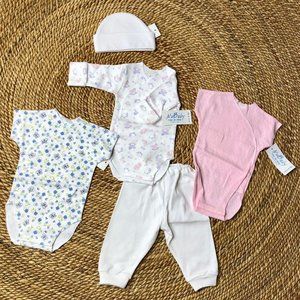 New Medium 6 to 8 Pounds Newborn 5 Piece‎ Bundle Baby Girl Shower Gift Babies
